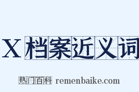X档案近义词是什么意思的图片